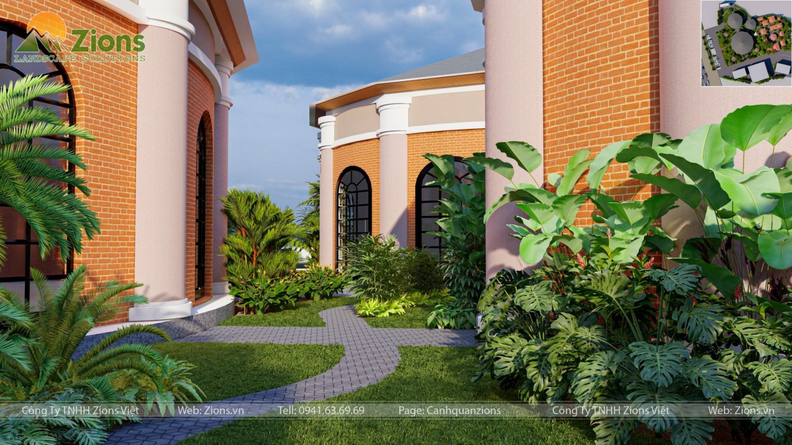 Thiết kế cảnh quan nhà hàng tại Tuyên Quang - Zion's Design